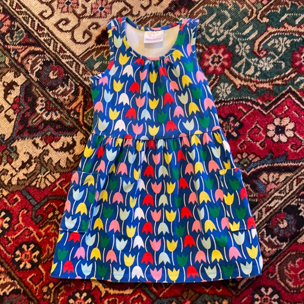 Hanna Andersson cotton play dress with pockets